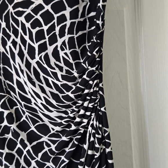 Lauren Ralph Lauren Black and White Patterned Maxi Skirt - Picture 4 of 14